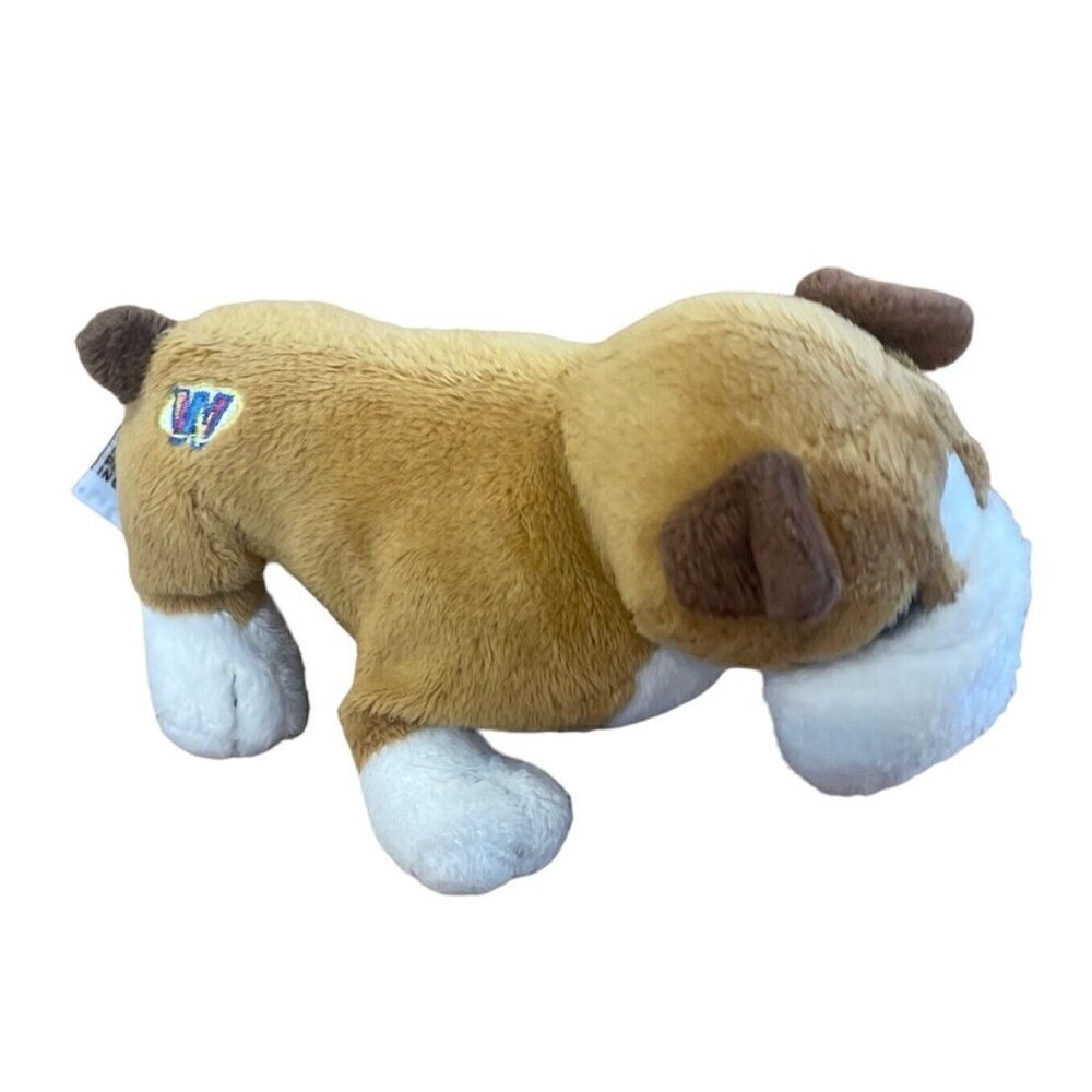 GANZ Webkinz Tan And White Bulldog 8" Plush Stuffed Animal Toy ~ No Code